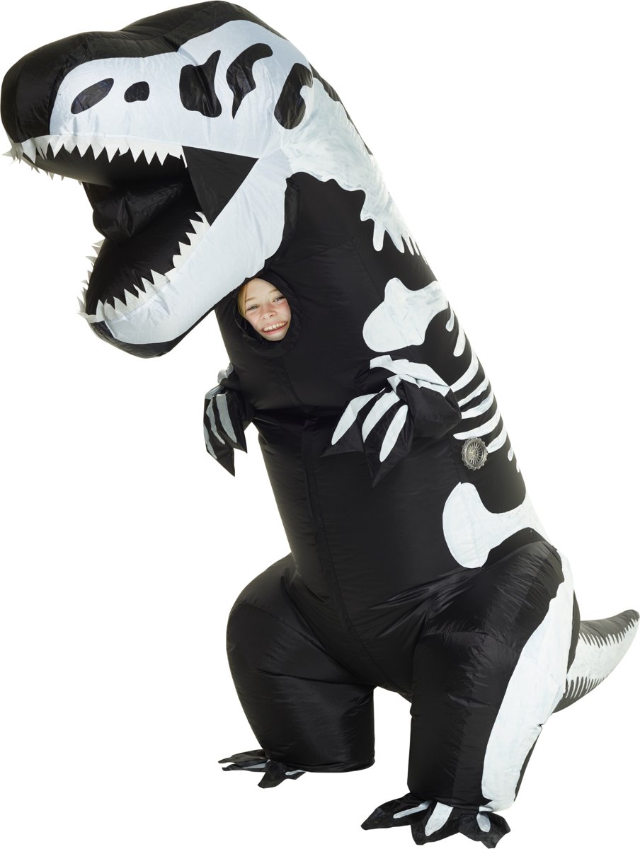 Opblaasbaar T-rex kostuum voor kinderen - Verkleedkleding - Maat 122/152