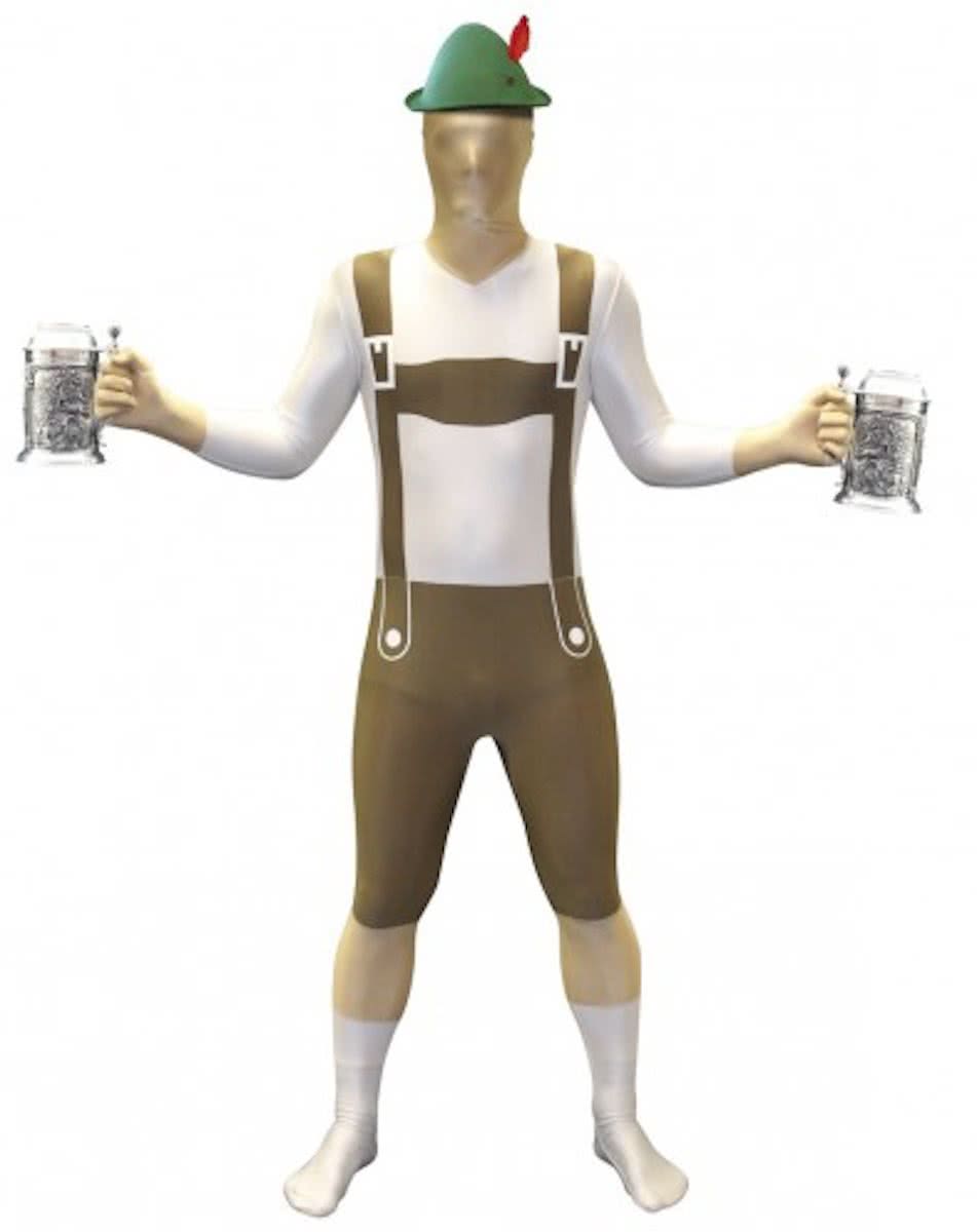 Originele morphsuit Oktoberfest lederhosen M (145 - 160 cm)