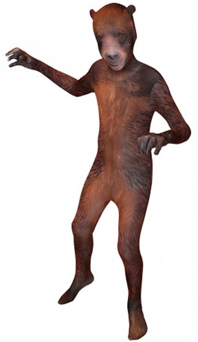 Originele morphsuit grizzly beer voor kids 10-12 jaar (152)