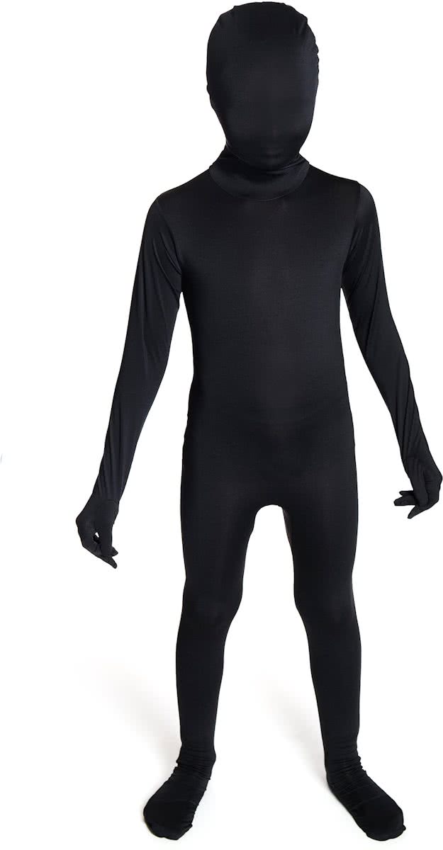 Zwart Morphsuits™ kostuum voor kinderen - Verkleedkleding - Maat 140/152