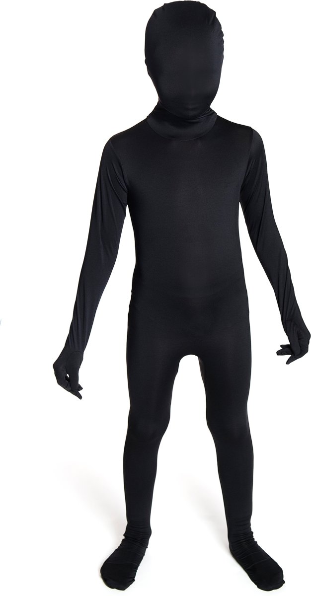 Zwart Morphsuits™ kostuum voor kinderen - Verkleedkleding