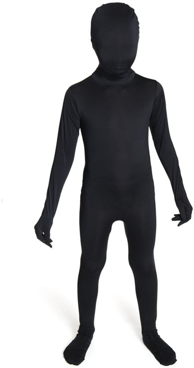 Zwarte morphsuit voor kinderen 10-12 jaar (152)