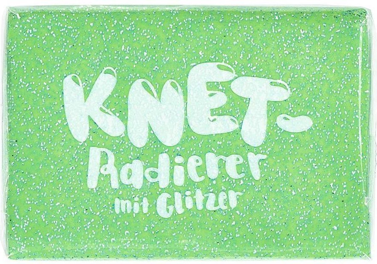 Moses Kneedgum Glitter Junior 6 X 4 Cm Polymeer Groen