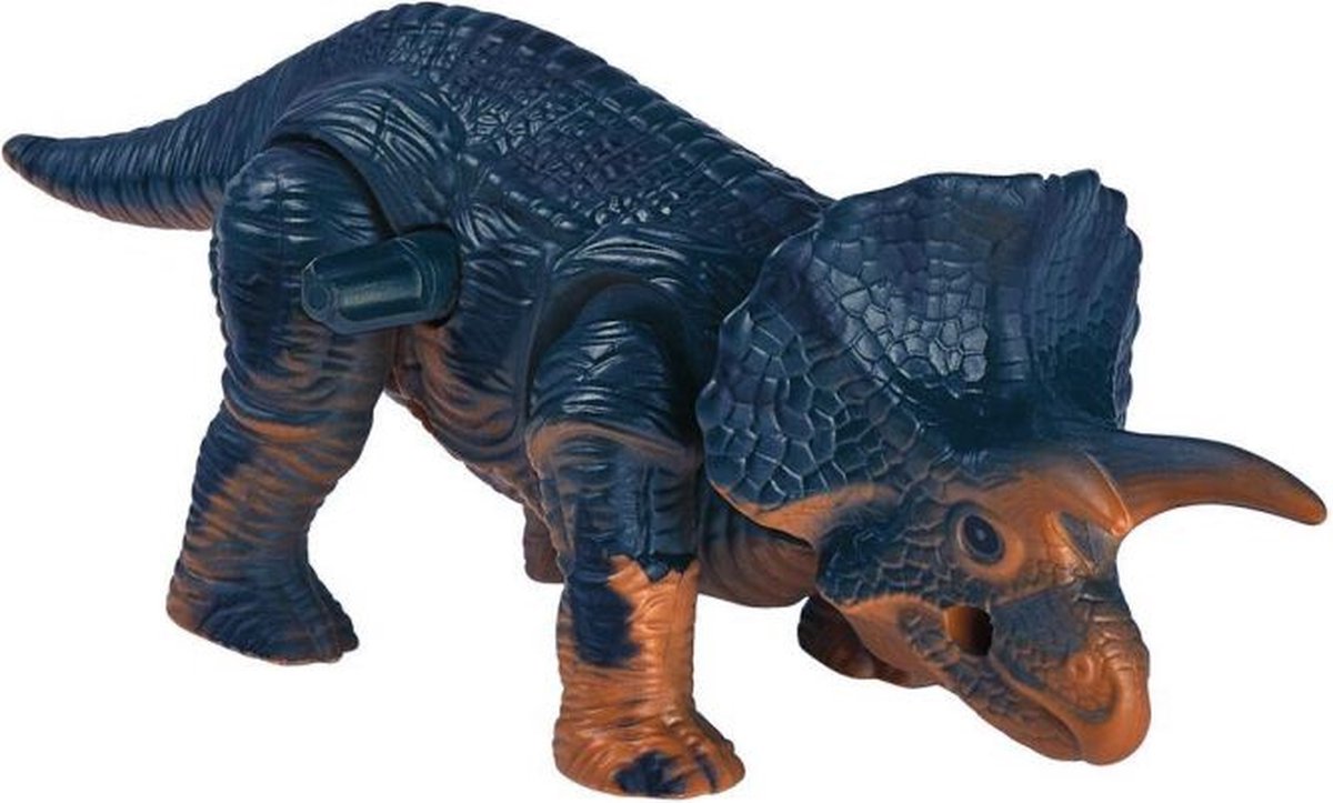 Moses Opwindfiguur Triceratops Junior 13 X 11 Cm Navy/oranje