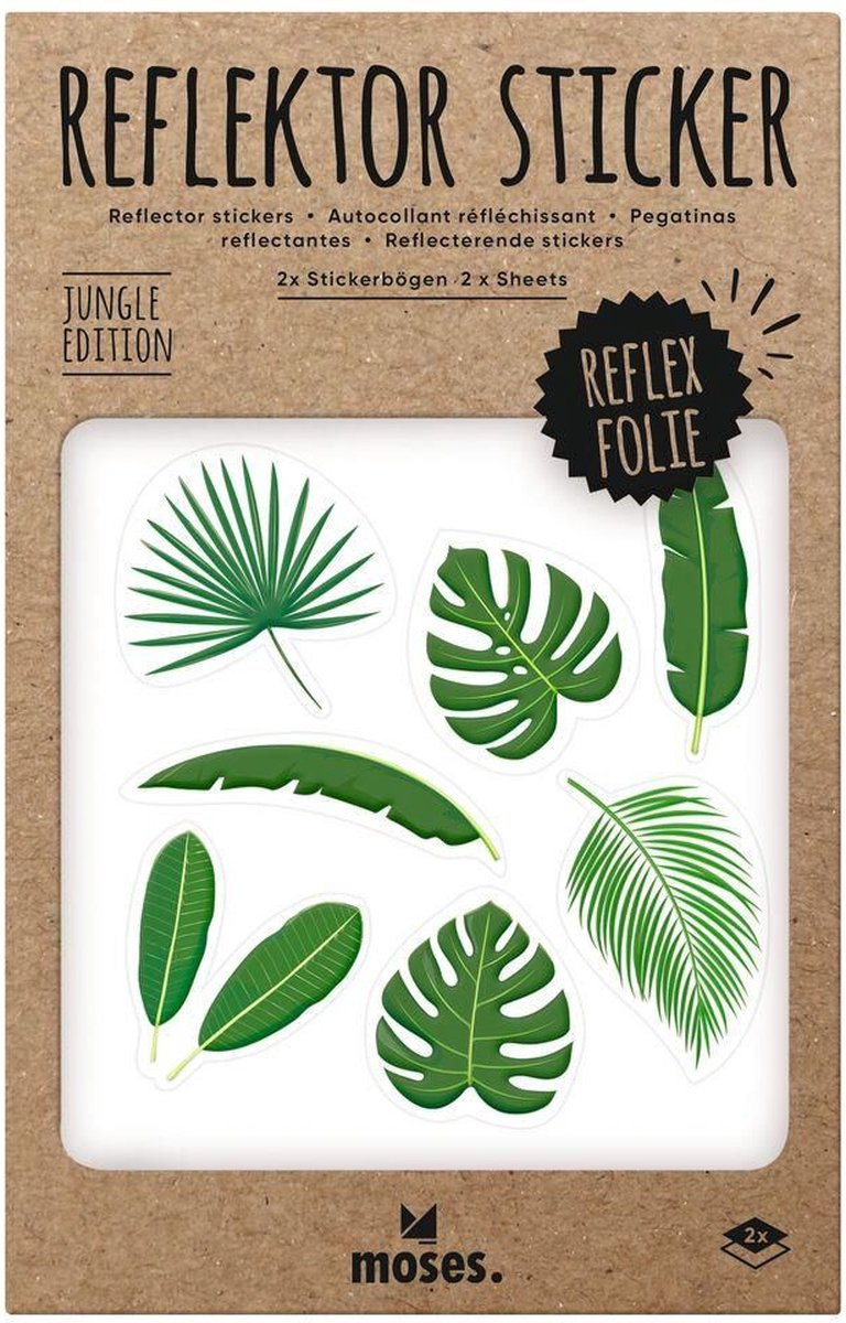 Moses Stickervellen Reflecterend Jungle Folie Groen 2 Stuks