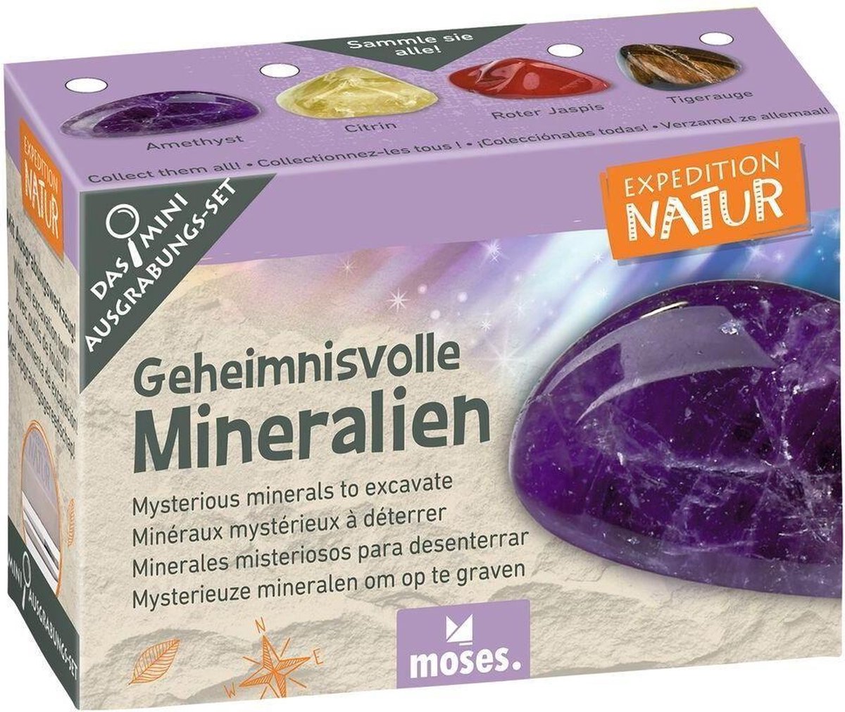 Moses Uithakset Expedition Natur Geheime Mineralen Junior 4-delig