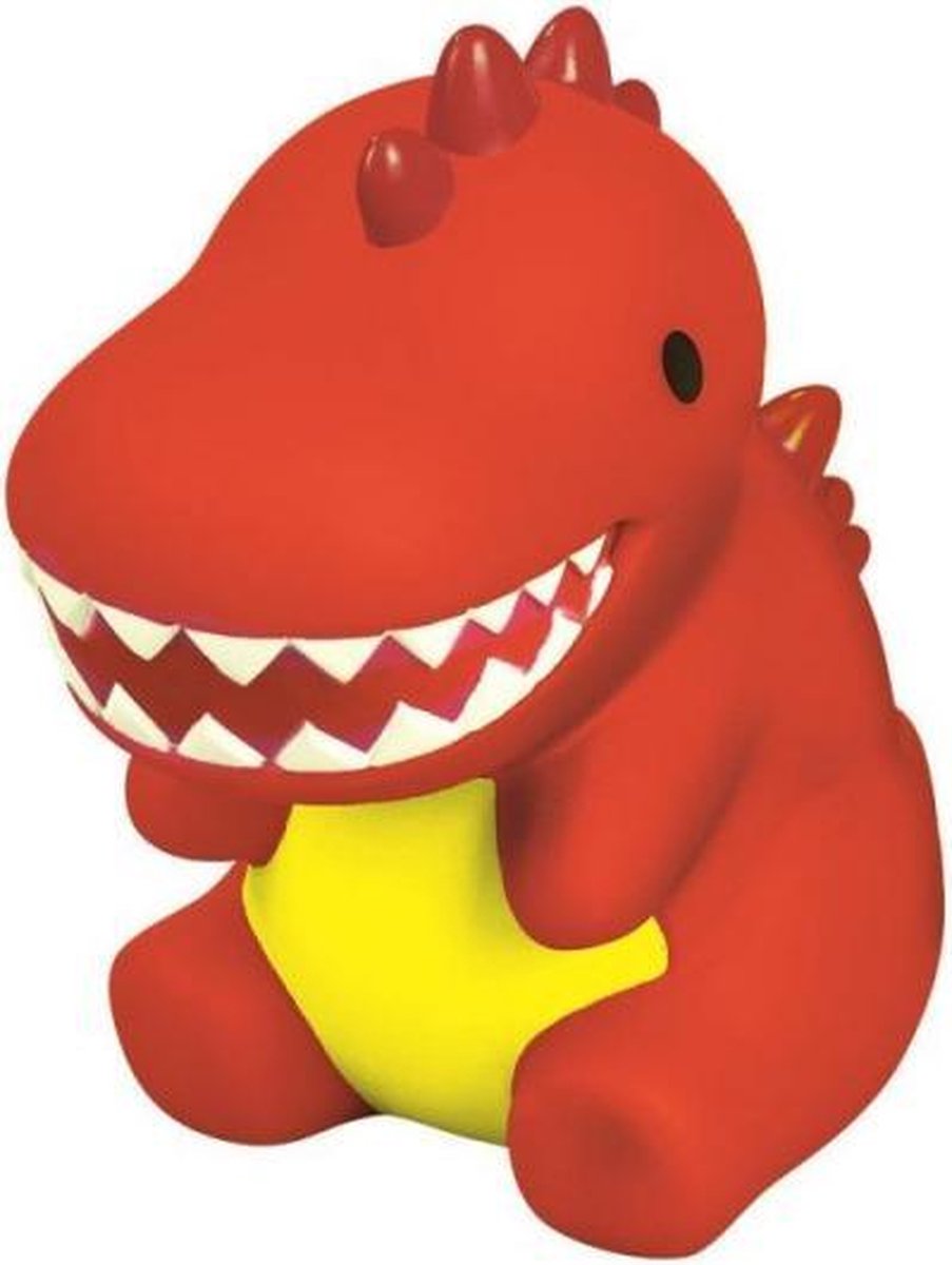 baddier dino met licht junior 9 x 6 cm rood