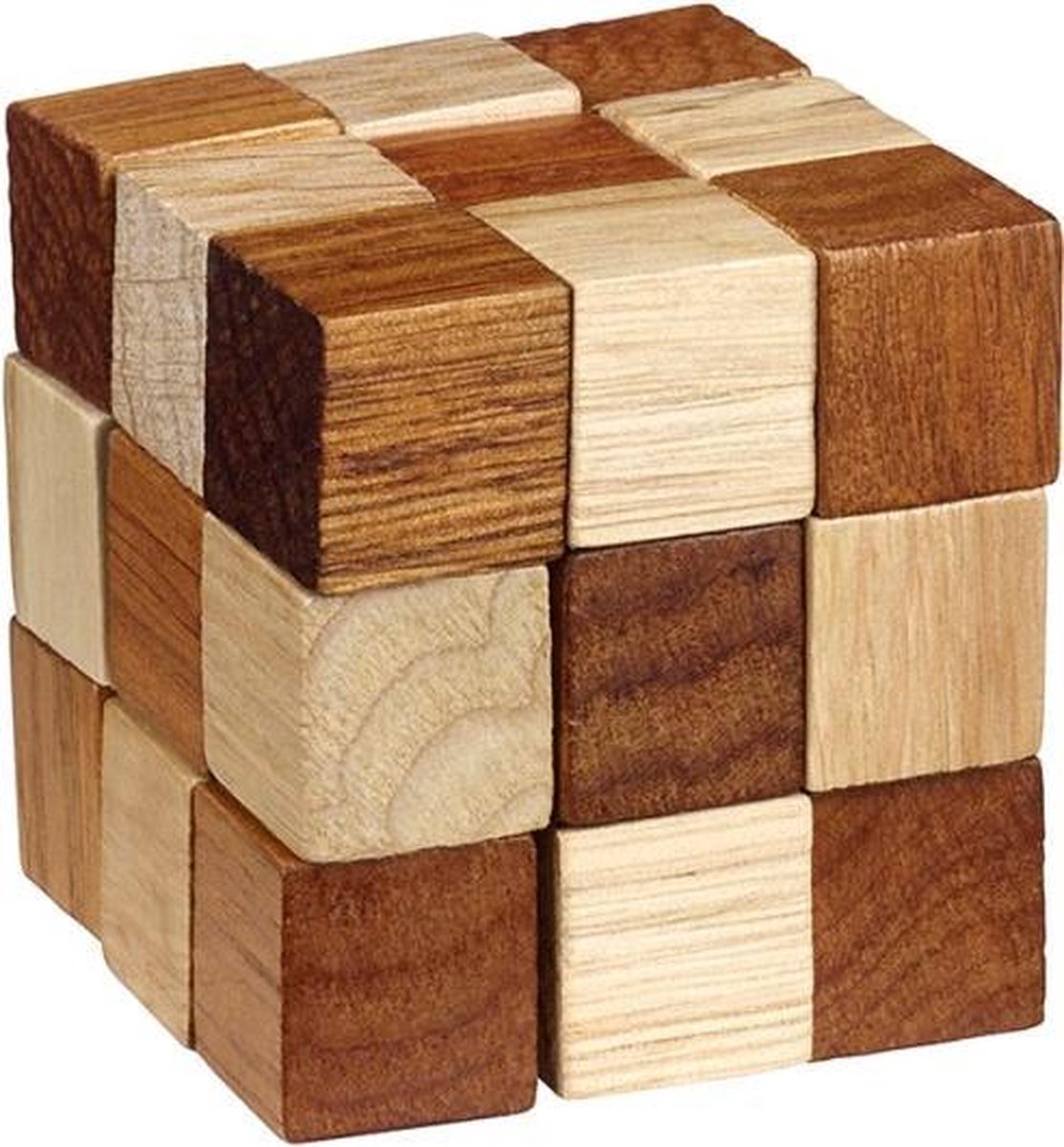 breinbreker Kubus Be Clever 6,5 cm hout bruin