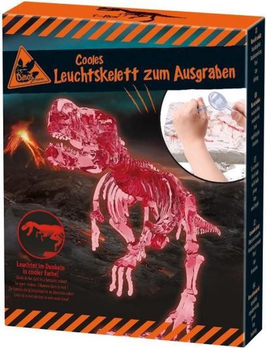 dinosaurus opgravingsset glow in the dark T-Rex