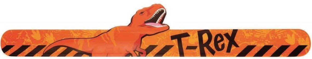 klaparmband T-rex 33 x 5,7 cm oranje