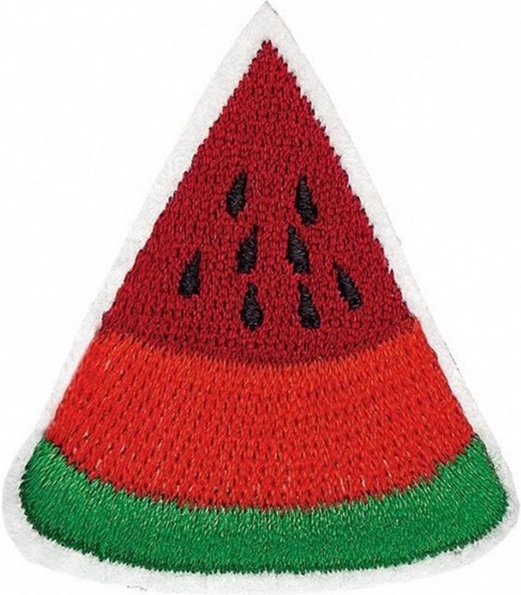 pinpatch Meloen 5 cm rood/groen