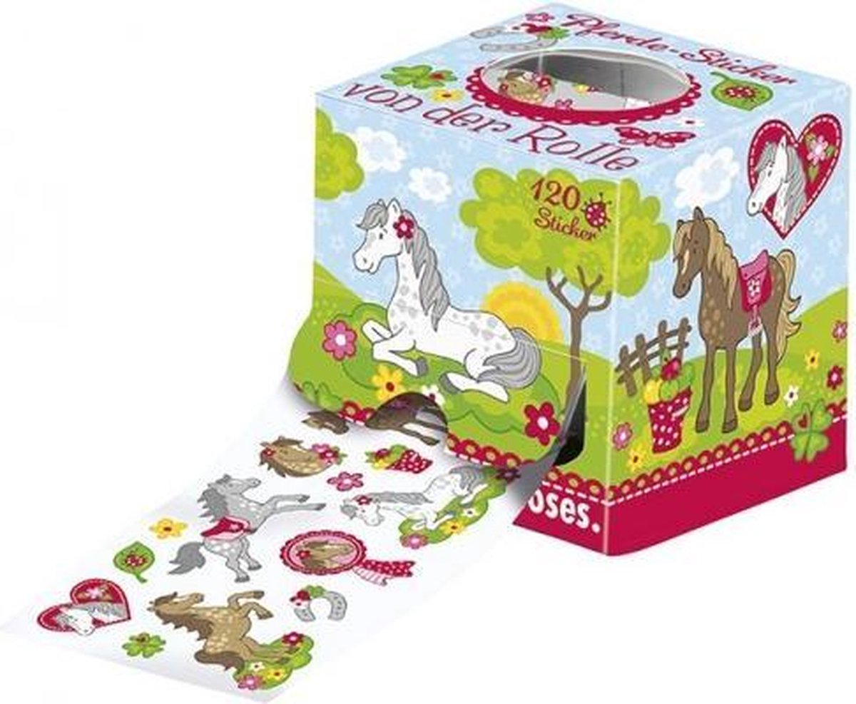 stickerrol Paarden 120 stuks