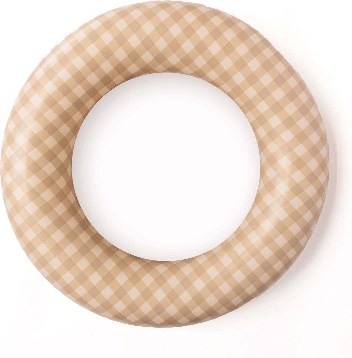   -   - Zwemring - beige - soft squares - 3+ jaar - Ø 45 cm