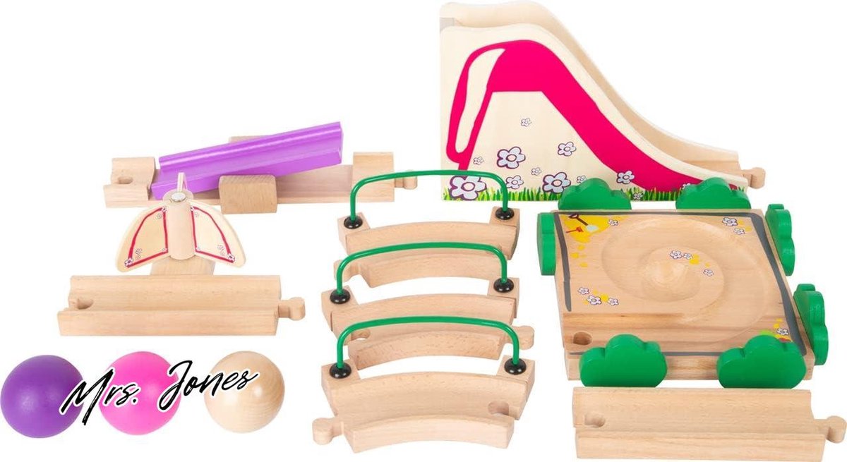   Houten knikkerbaan speeltuin - Junior Marble Run - Speelgoed vanaf 15 jaar .