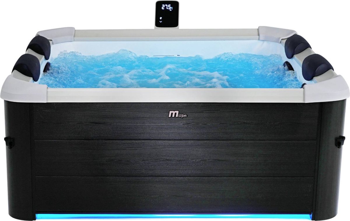 MSPA - Oslo Plus -   oslo plus 6-persoons vaste spa 4 hydromassagekussens, inclusief hoes 180 cm x 65 cm