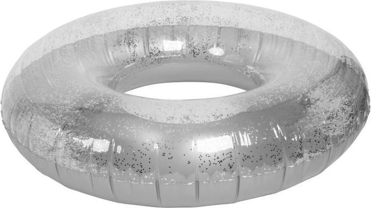 ZWEMBAND RING GLITTER - ZILVERKLEURIG - 100 CM