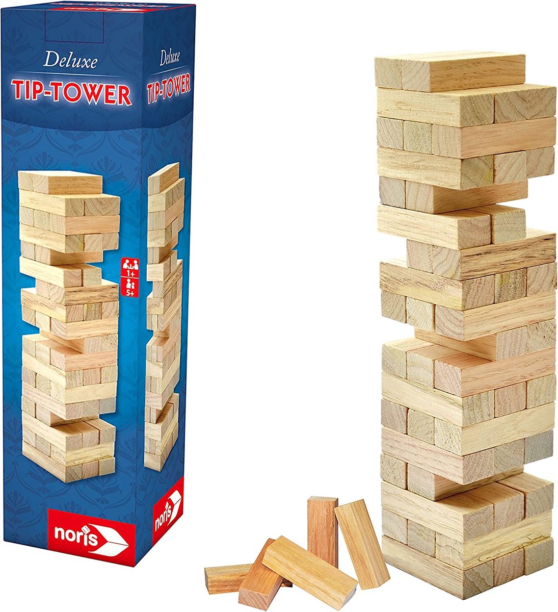 Mucize- Tip Tower - Spannend behendigheidsspel voor het hele gezin - Hoogte toren 27,5 x 8 cm, vanaf 5 jaar