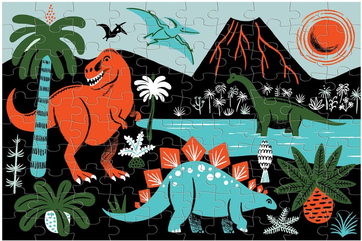 Dinosaurs Glow-In-The-Dark Puzzle