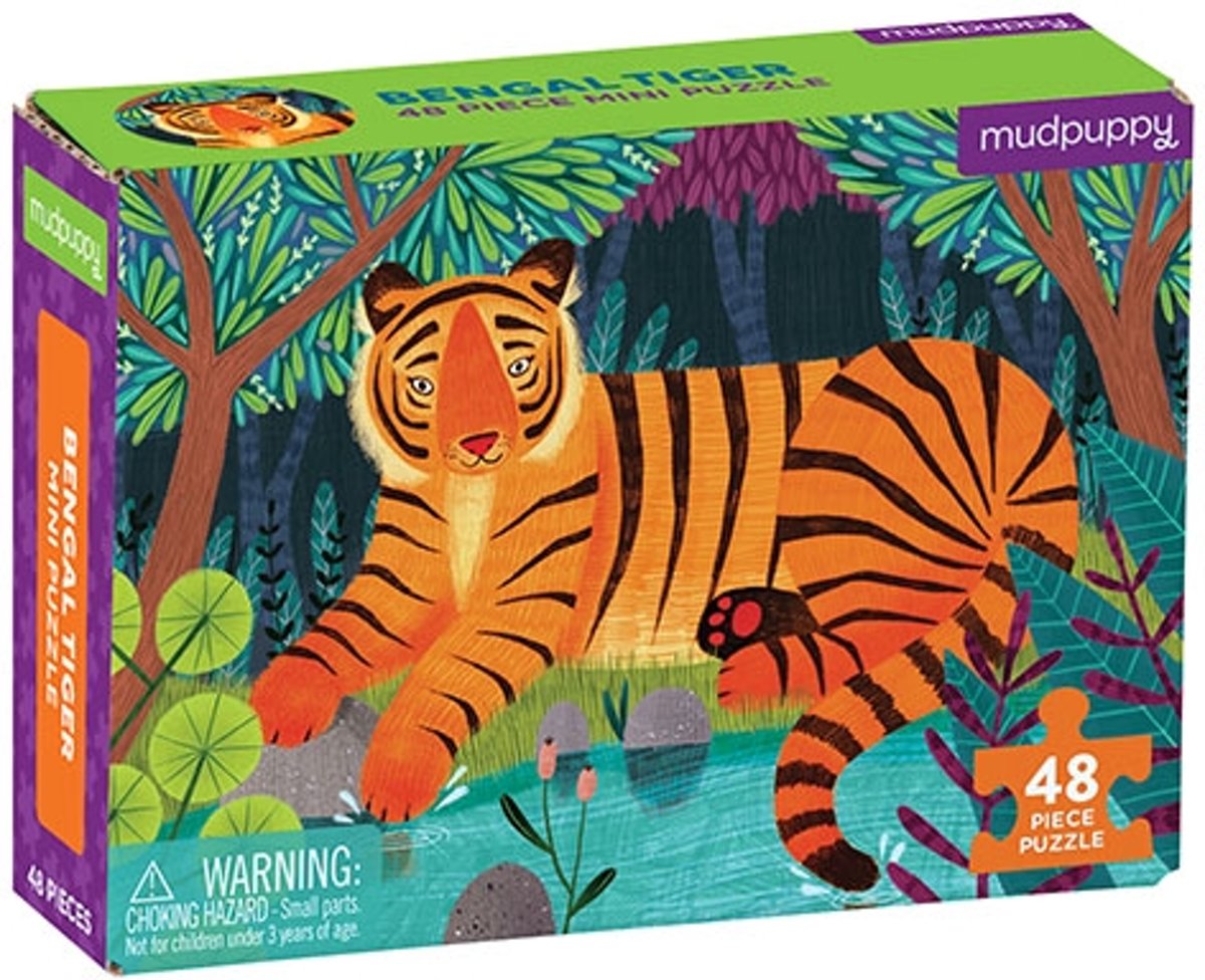 Mudpuppy 48 PC Mini Puzzle - Bengal Tiger