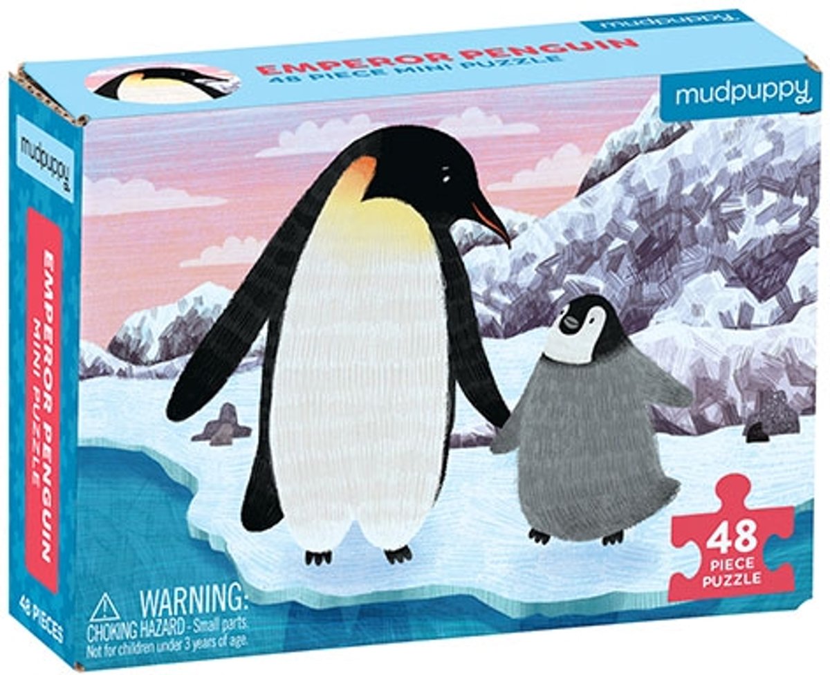 Mudpuppy 48 PC Mini Puzzle - Emperor Penguin