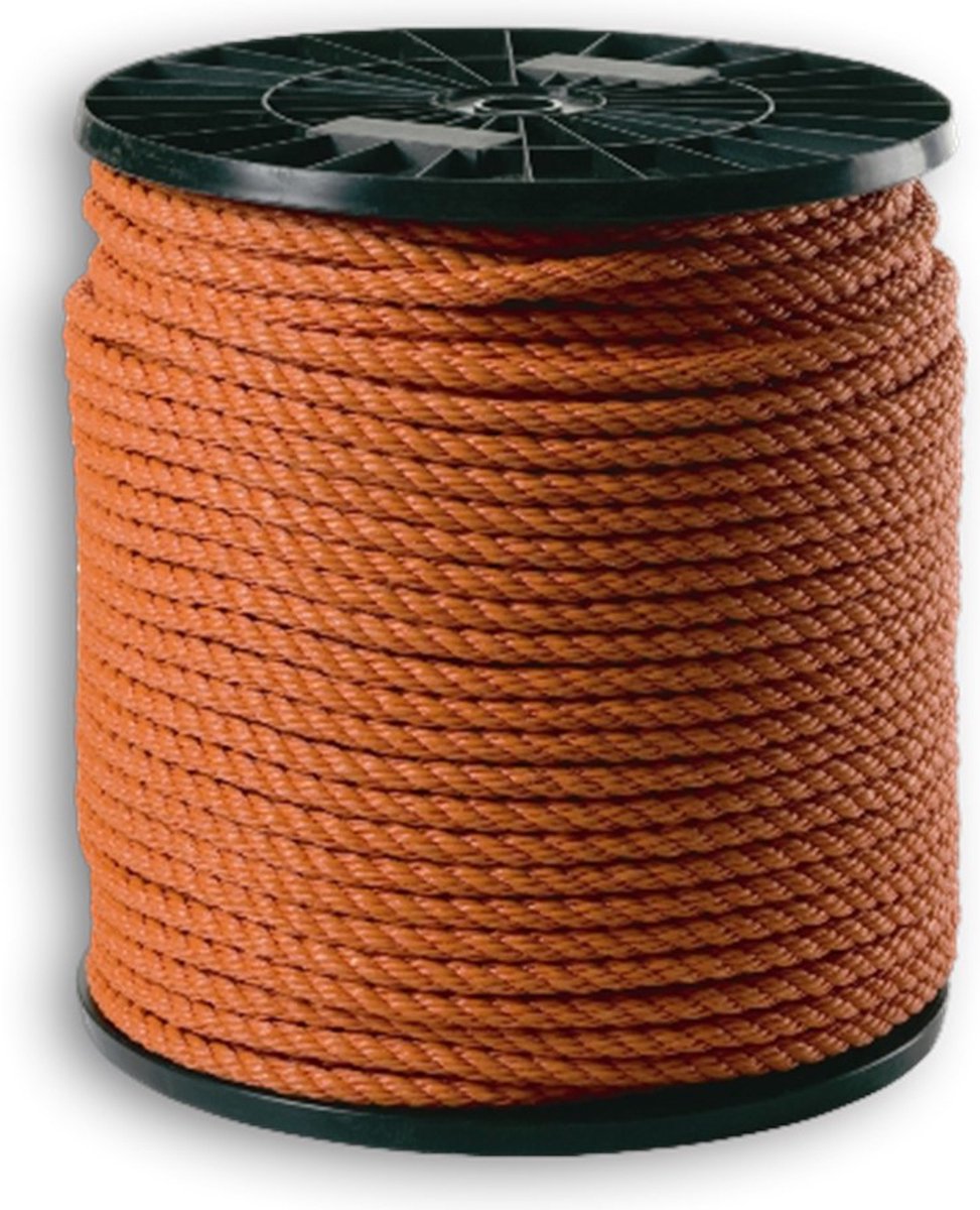 Muller polypropeen touw 5mm - oranje (Per 200 meter)