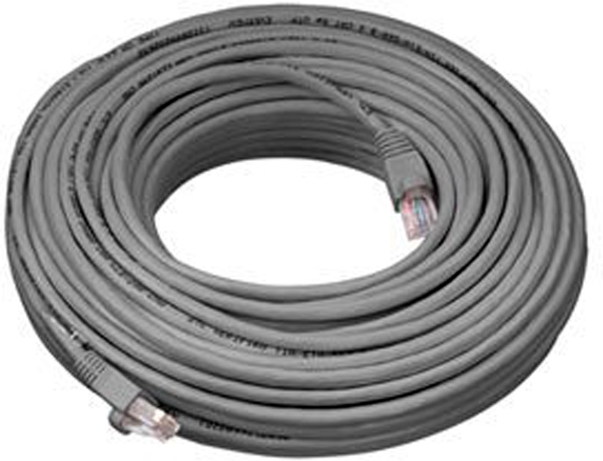 Multi-Kabel Cat6 kabel 75m - 24 AWG Solid UTP Ethernet-netwerkkabel - 50 Mhz Grijs - 75 Meter.