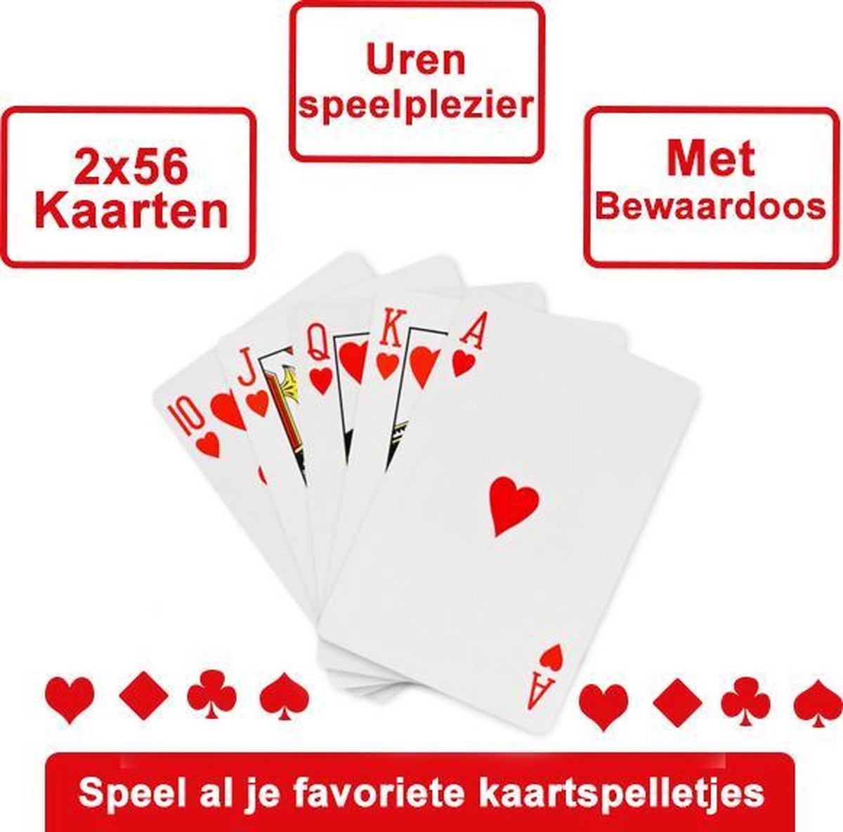 Speelkaarten 2 Decks / Stokken – Spelkaarten – Kaarten voor Klaverjassen, Toepen, Pokeren Black Jack en meer kaartspellen