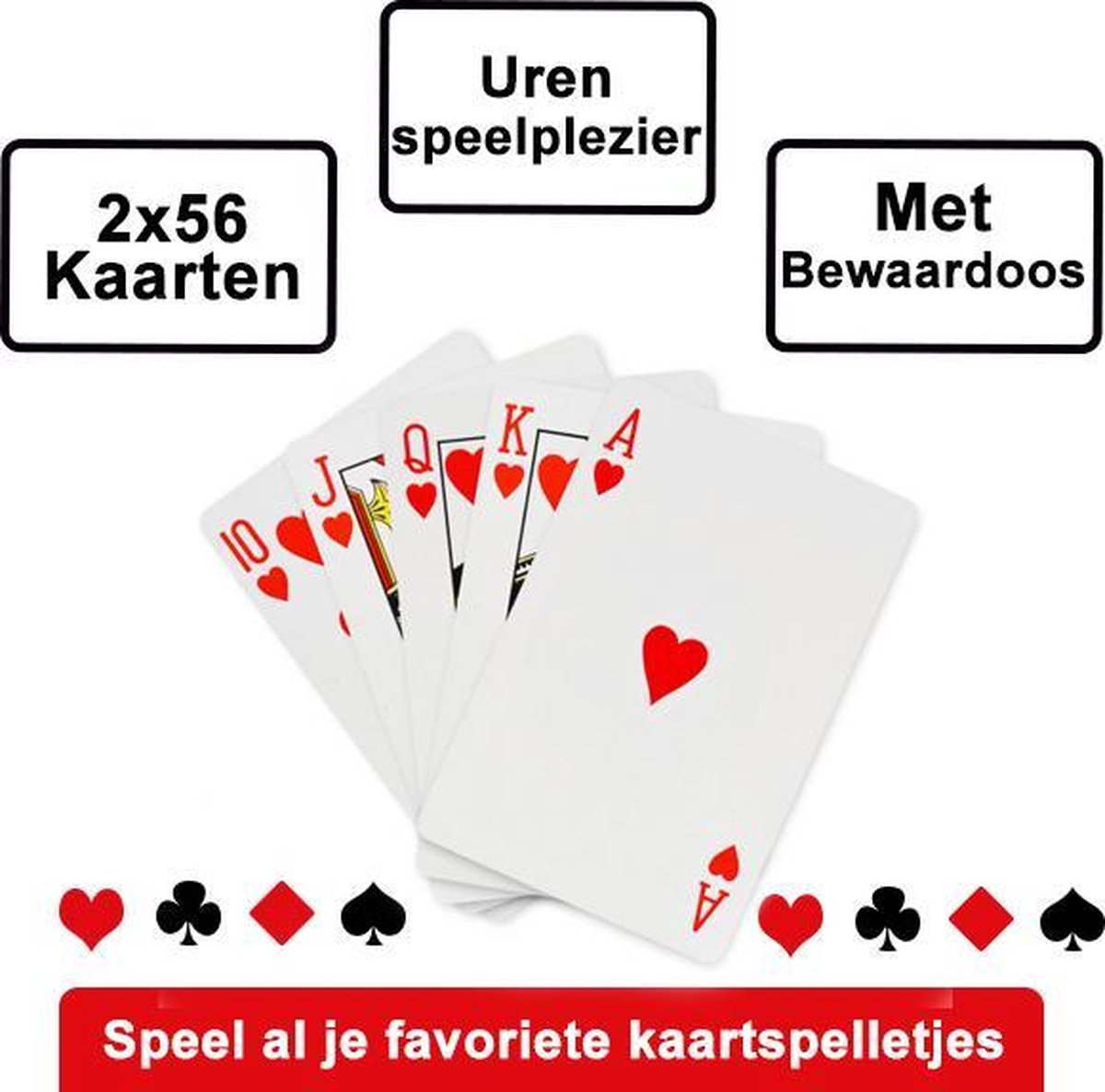 Speelkaarten 2 Decks / Stokken – Spelkaarten – Kaarten voor Klaverjassen, Toepen, Pokeren Black Jack en meer kaartspellen