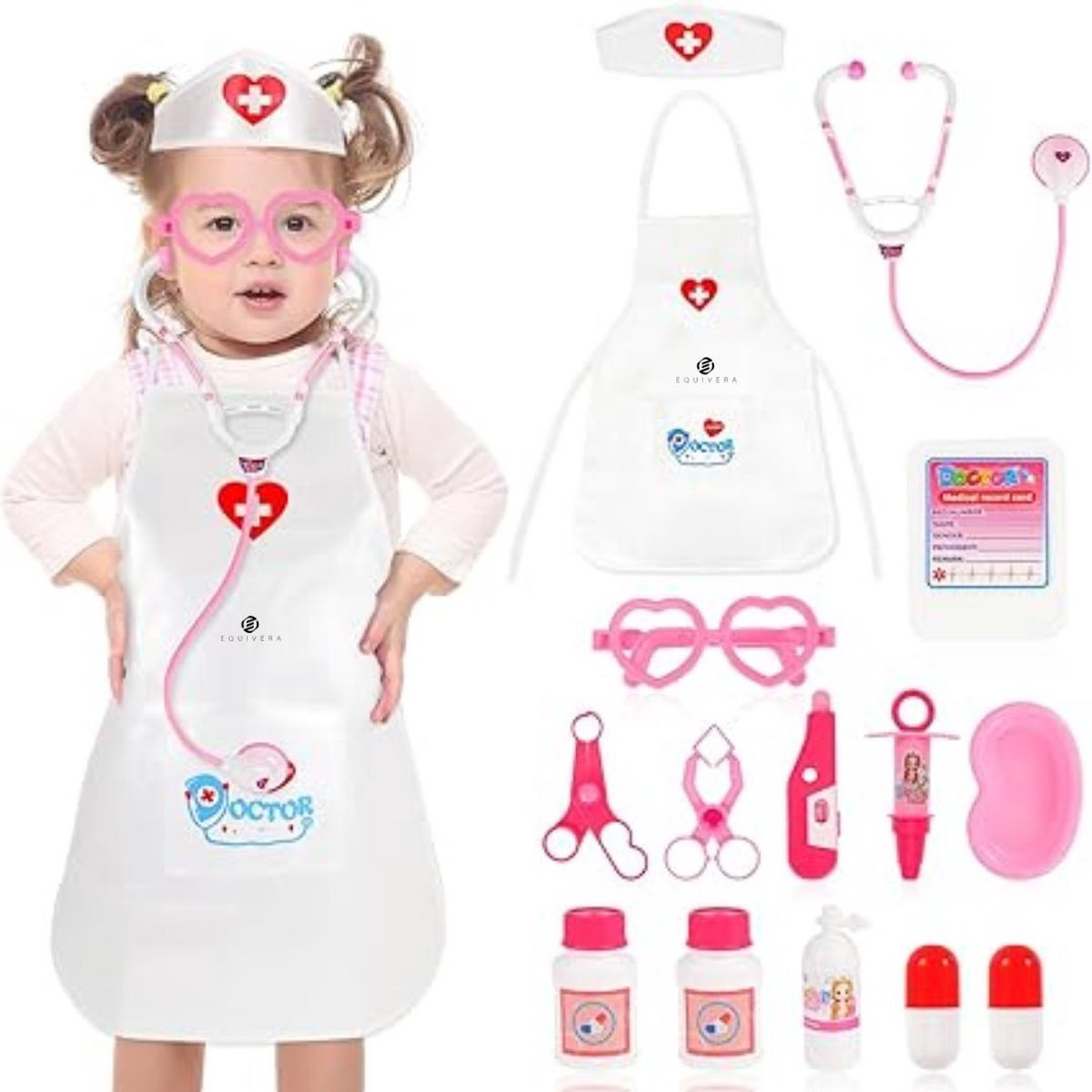 Equivera Dokterset Speelgoed - Dokterset Speelgoed - Dokter Speelgoed - Kinder Speelgoed -