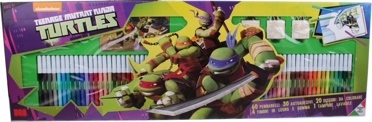   Kleurset Ninja Turtles 86-delig