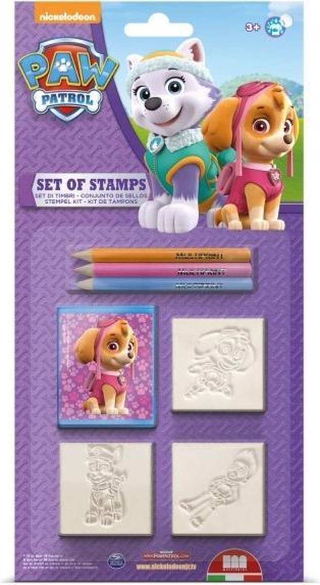   Kleurset Paw Patrol Girl 7-delig Paars