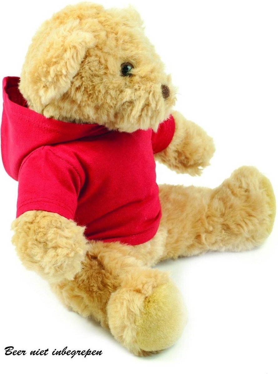 Teddy Hoodie rood maat M