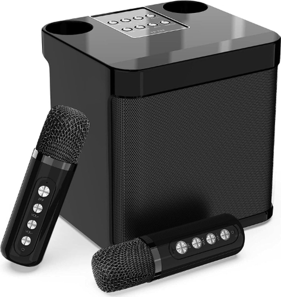 MUMUWIND® Karaoke Set -   - Karaoke Set Voor Volwassenen -  s - Karaoke Set Met 2 Microfoons - Karaoke Set Met Draadloze Microfoon - Bluetooth - Draadloos