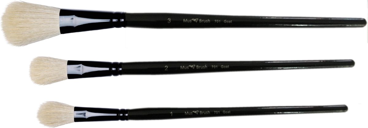 MusBrush Mop Blender set 3 stuks -schilderpenseel voor alle verfsoorten