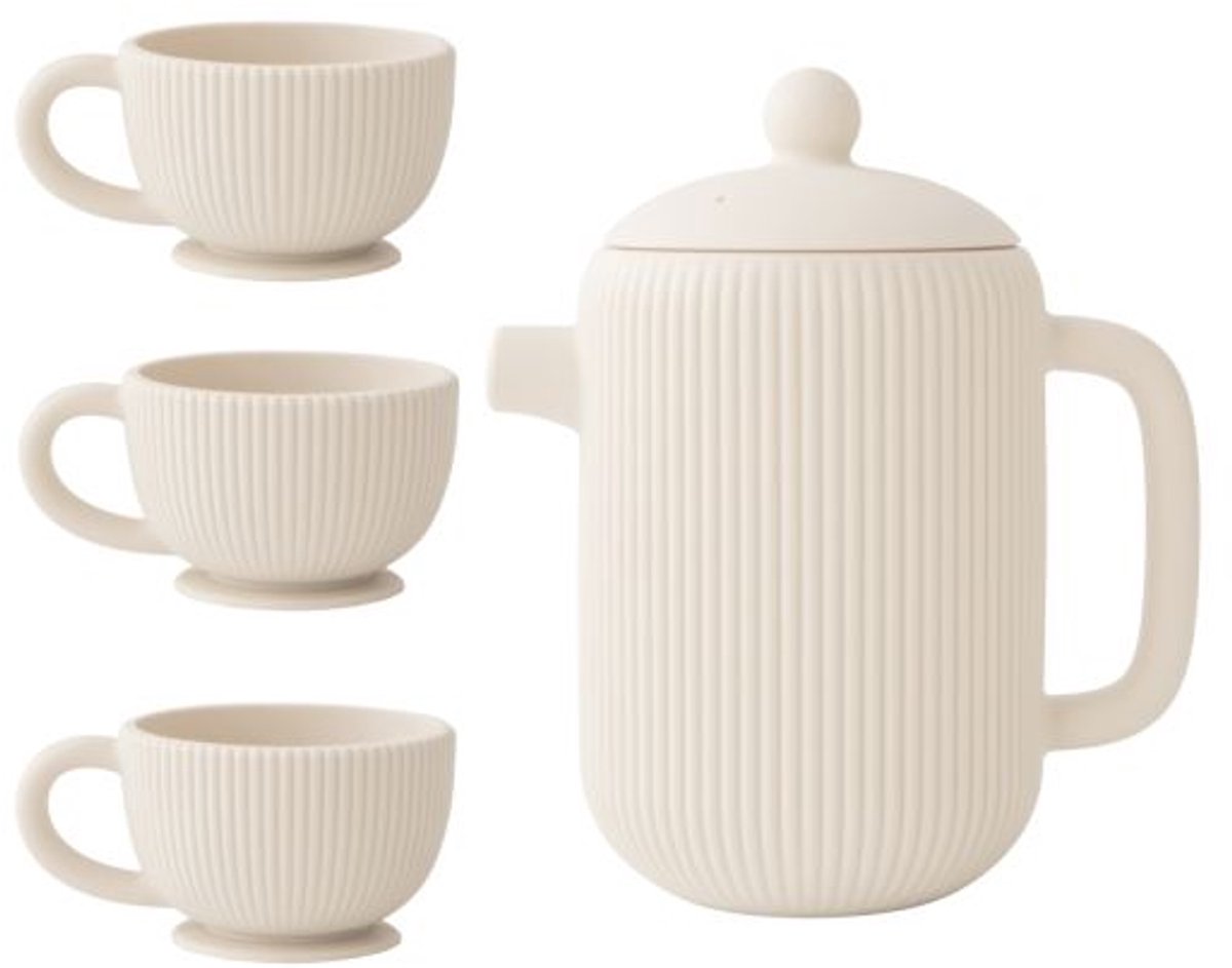   - Siliconen - Theeservies - Sand