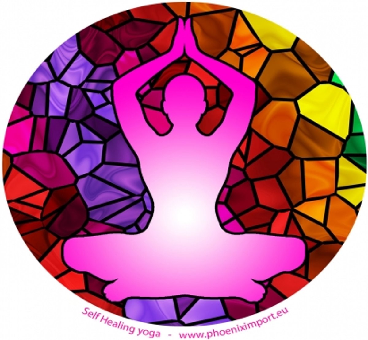 Yogi & Yogini naturals Raamsticker Self Healing Yoga