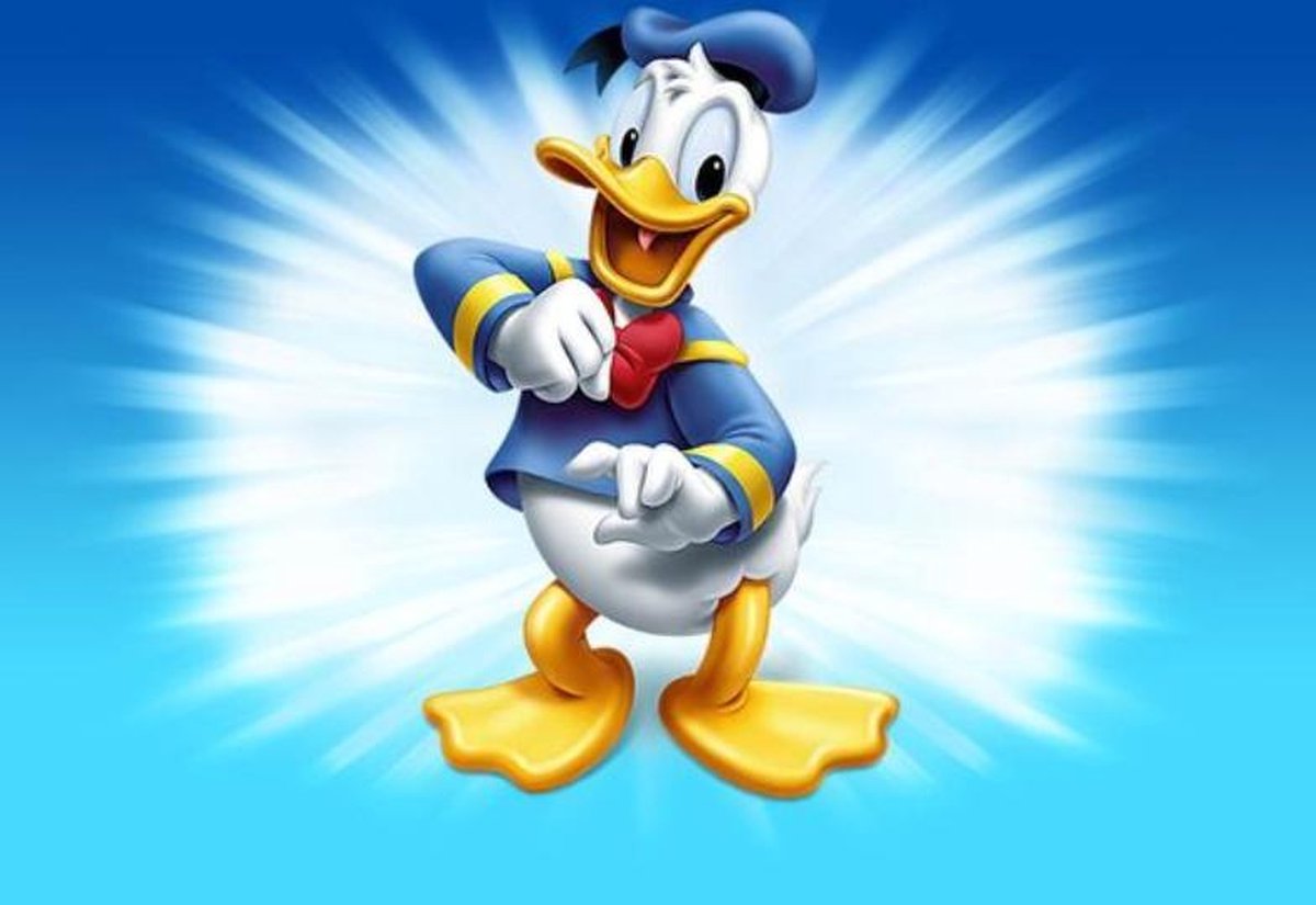 Donald Duck - Diamond painting - Vierkante steentjes - 30x40cm - 5D - compleet set - ontspannen - kinderen - volwassenen