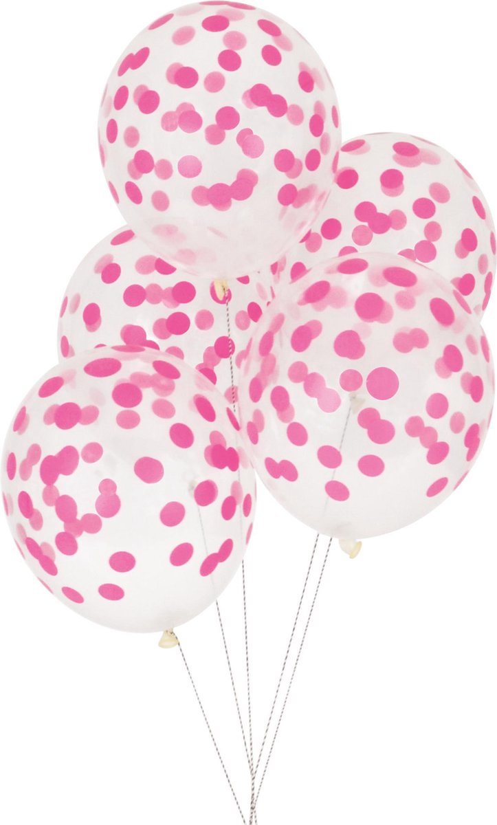 My Little Day - Ballonnen - Bollen donker roze - set 5 - 30cm