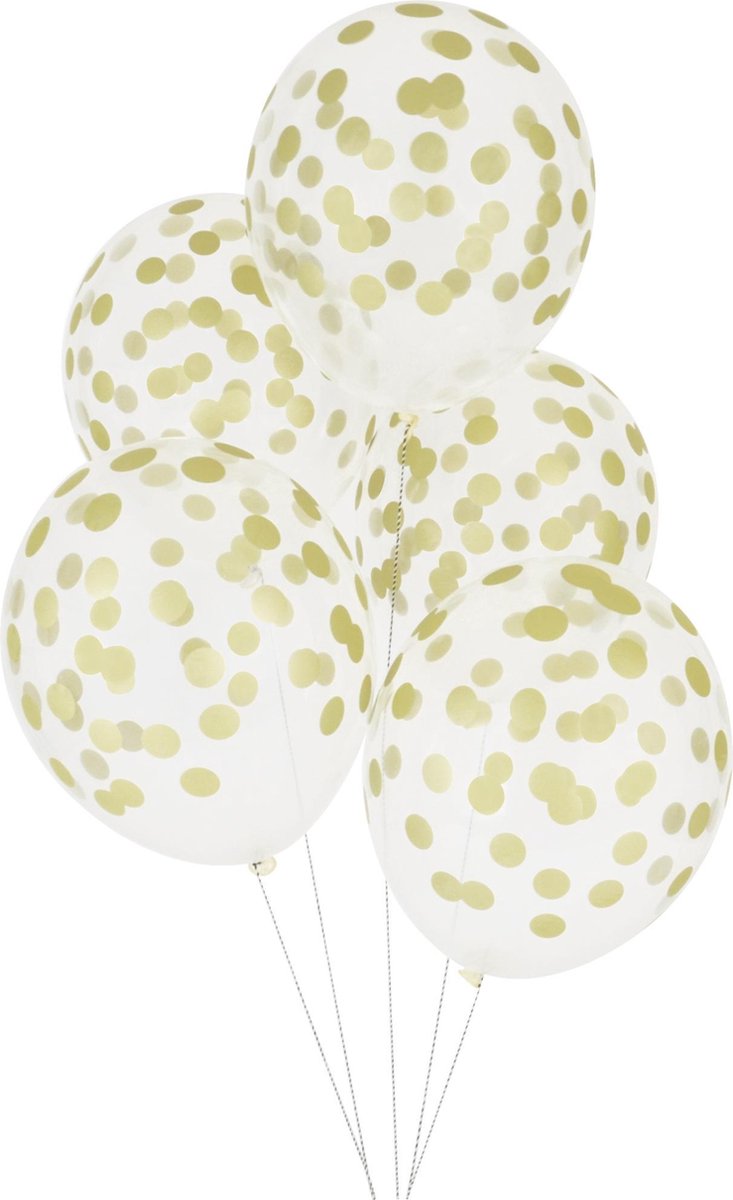 My Little Day - Ballonnen - Bollen goud - set 5 - 30cm