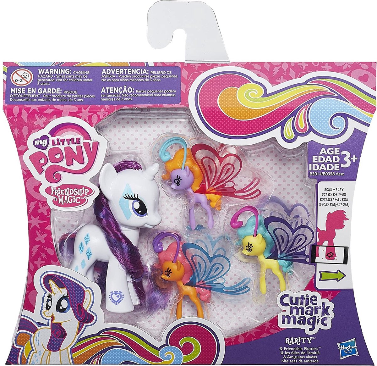 Hasbro - My Little Pony - Speelfiguur - Rarity & Friendship Flutters