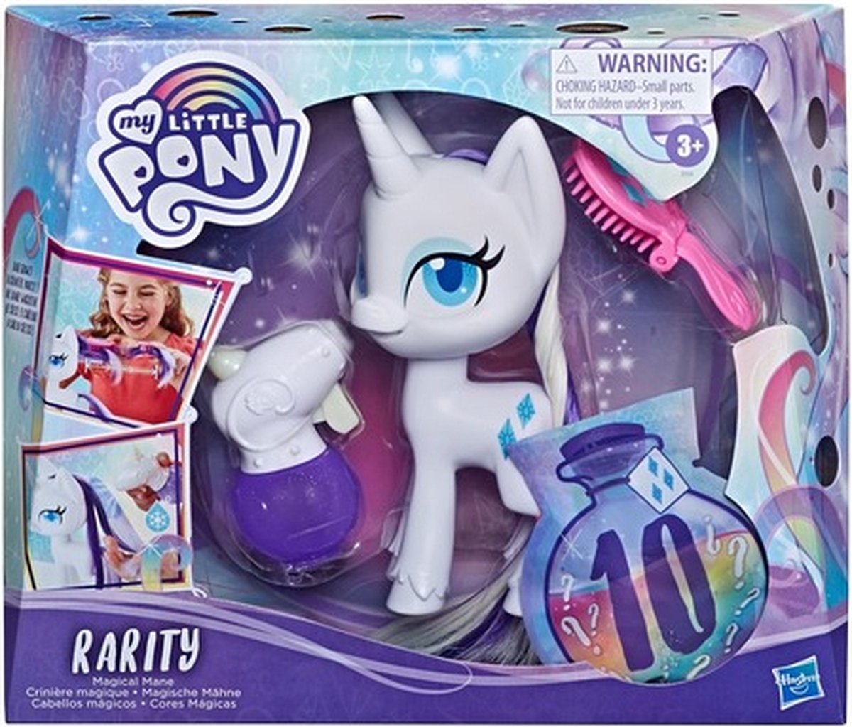 My Little Pony Magical Mane Rarity figuur - 16,5 cm - wit