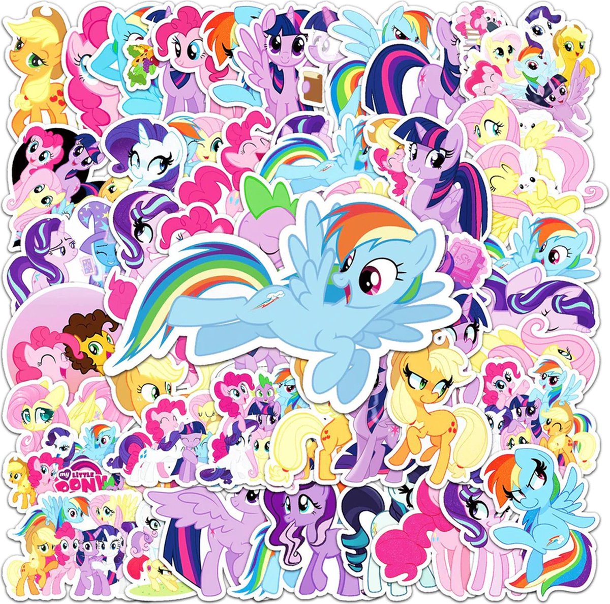 My Little Pony Stickers - 50 Stuks - Laptop Stickers - Watervaste Stickers - Kinderspeelgoed - My Little Pony Speelgoed