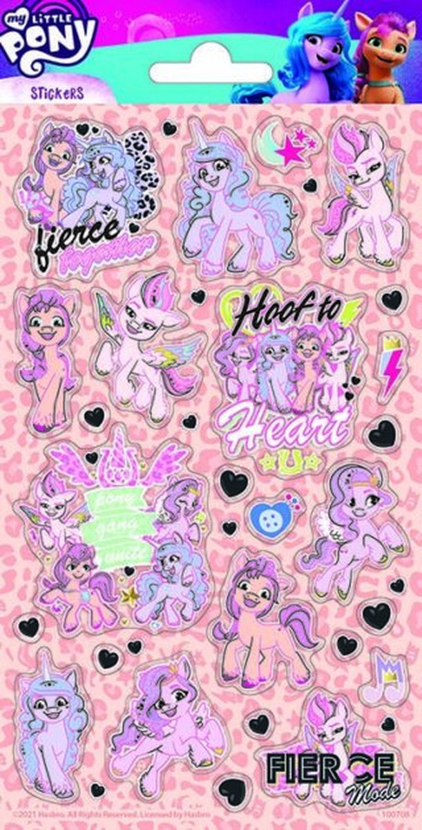 My Little Pony Stickervel Junior 200 X 102 Mm 35-delig