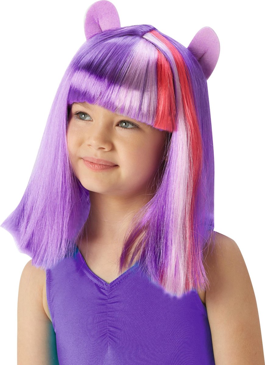 My Little Pony™ Twilight Sparkle™ pruik voor meisjes - Verkleedpruik