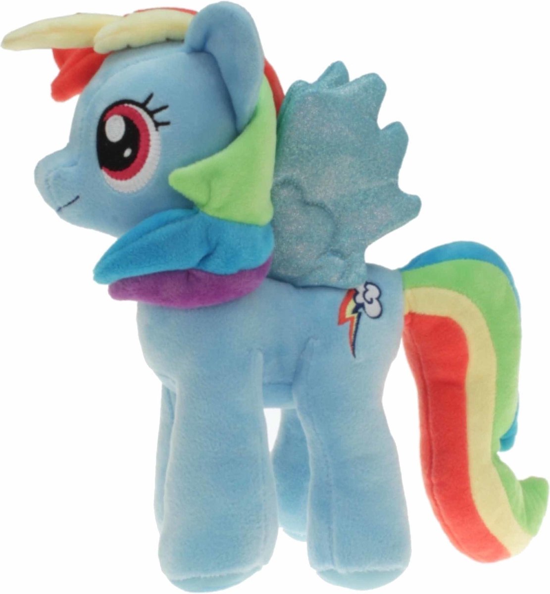 Pluche blauwe My Little Pony Rainbow Dash knuffel 27 cm speelgoed - Eenhoorn - Cartoon knuffels - Speelgoed voor kinderen