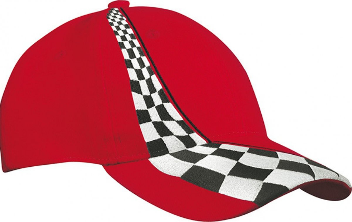 2x Racing baseballcaps rood - Auto racecoureur pet - Race thema verkleed accessoire