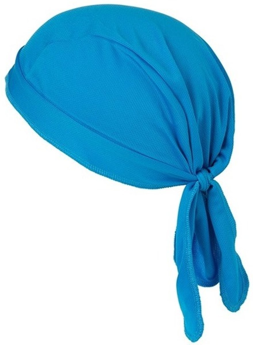 Sport bandana volwassen blauw - Absorberend materiaal