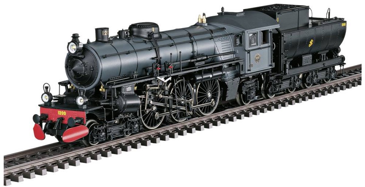   39490 H0 stoomlocomotief leed F 1200 van de SJ