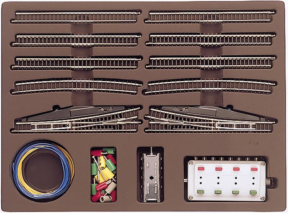 Z   miniclub rails 8191 Uitbreidingsset E met elektrische wissels