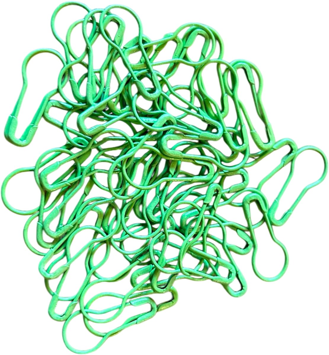   - 50 Groene metalen steekmarkeerders / veiligheidsspelden